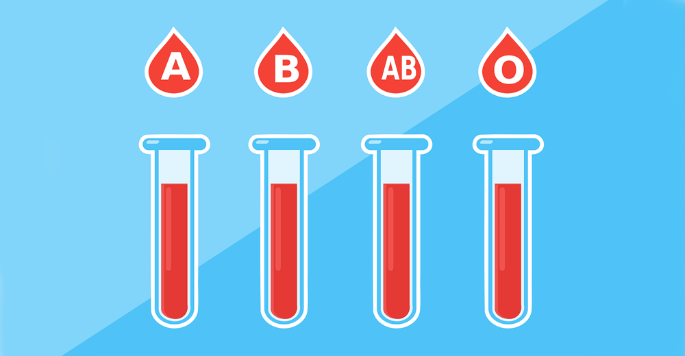 Blood types.