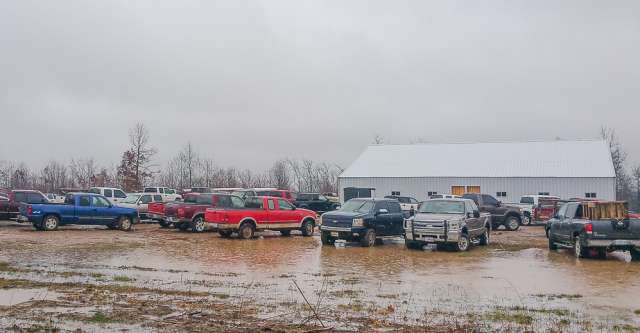 MO/ARK LIVESTOCK AUCTION LLC. Building on highway AA in Alton Missouri.