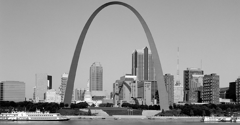 The Saint Louis Arch.