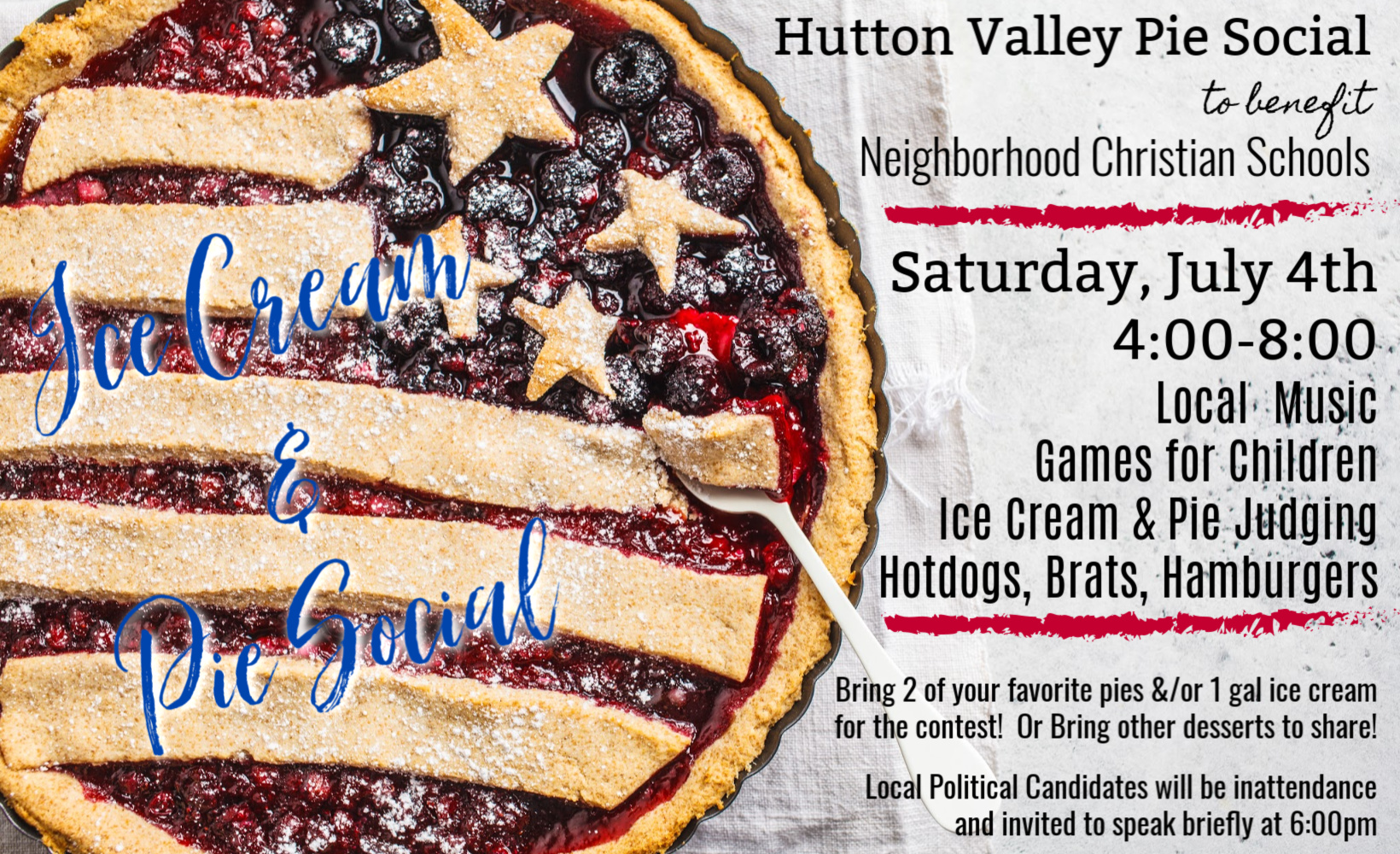 Pie Social Held At Hutton Valley - Alton MO