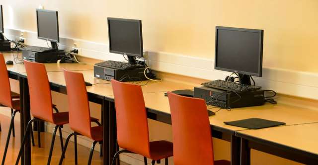 empty classroom