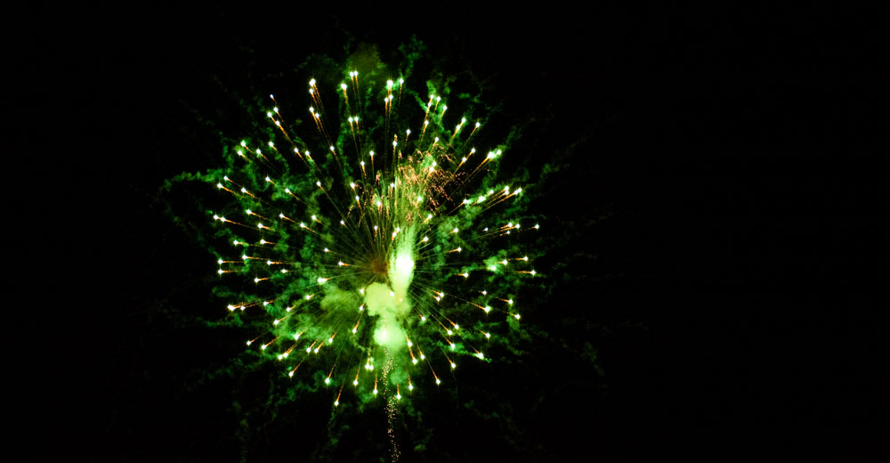 Fireworks at the Thayer Missouri 4st of July Fireworks