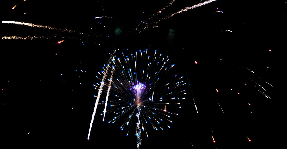 Fireworks at the Thayer Missouri 4st of July Fireworks