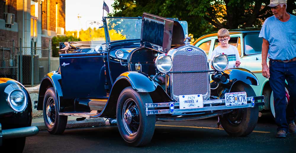 A Antique Ford Model A at the Alton "Cruise In"