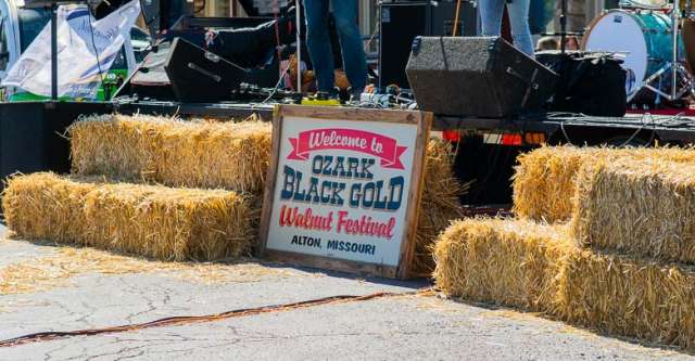 Black Gold Walnut Festival sign