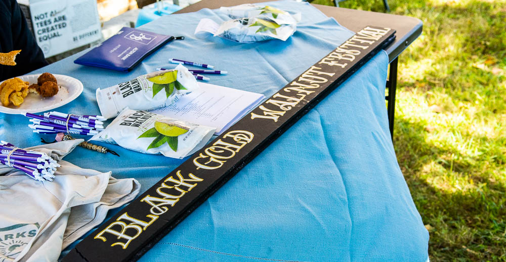 Black Gold Walnut Festival sign