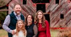 Vinnie Clubb, running for the 153rd state representative district, with his family.