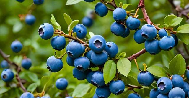 blueberries, fruit