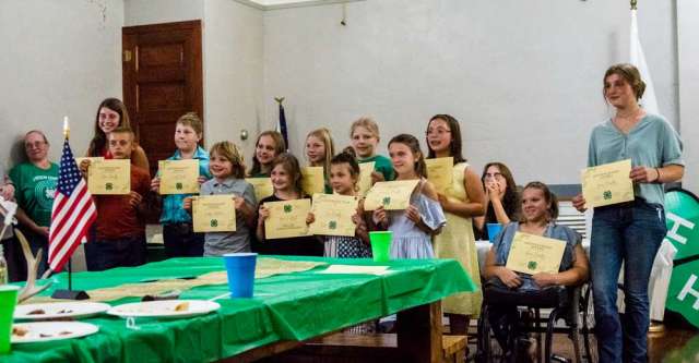 All the 4-H kids who showed animals at two or more events this year.