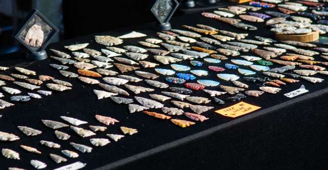 Arrowheads for sale at Walnut Festival