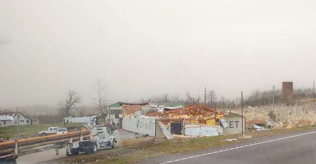 Tornado damage