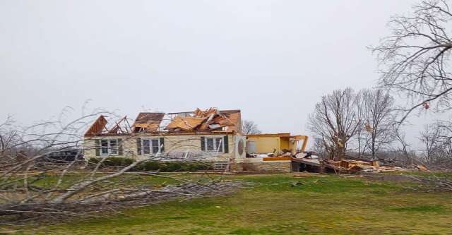 Tornado damage